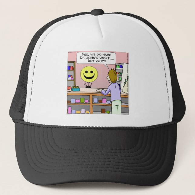 St Johns Wort Rick London Funny Trucker Hat (Front)