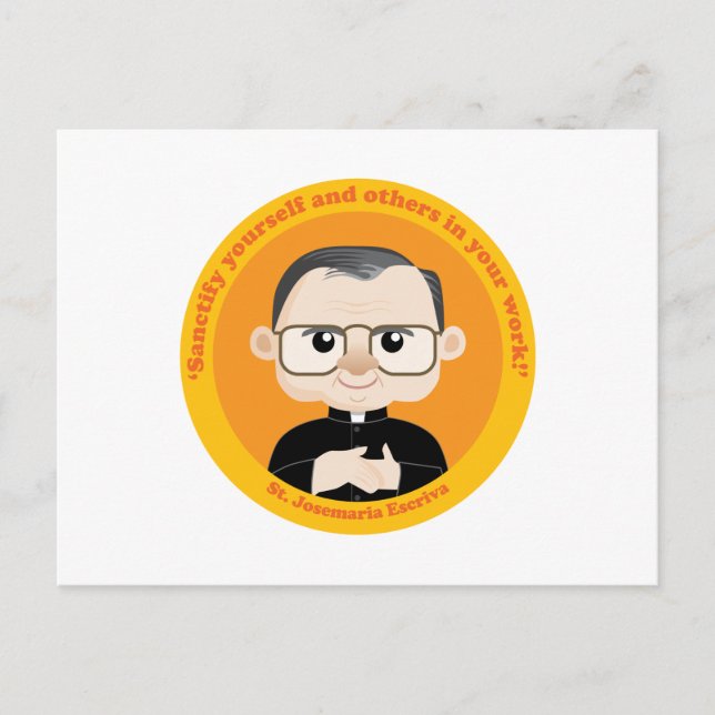 St. Josemaria Escriva Postcard (Front)