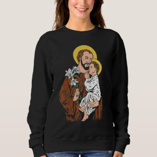 St Joseph and Child Jesus Consecration 2021 Cathol Sweatshirt