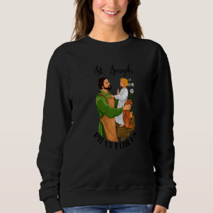 St Joseph and Child Jesus Consecration Catholic Sa Sweatshirt