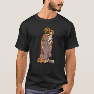 St Joseph And Child Jesus Consecration Catholic Sa T-Shirt