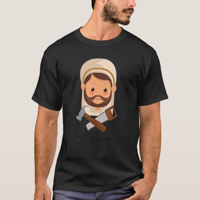 St Joseph and Child Jesus Consecration Catholic Sa T-Shirt (Front)