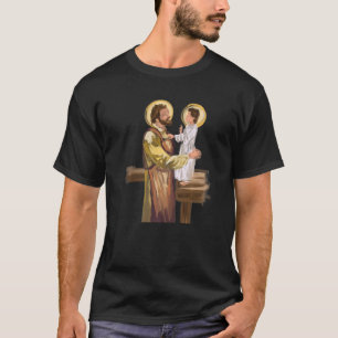 St Joseph And Child Jesus Consecration Catholic Sa T-Shirt