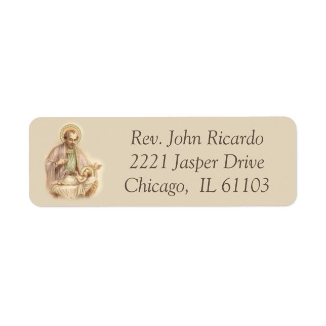 St. Joseph Baby Jesus in Manger (Front)