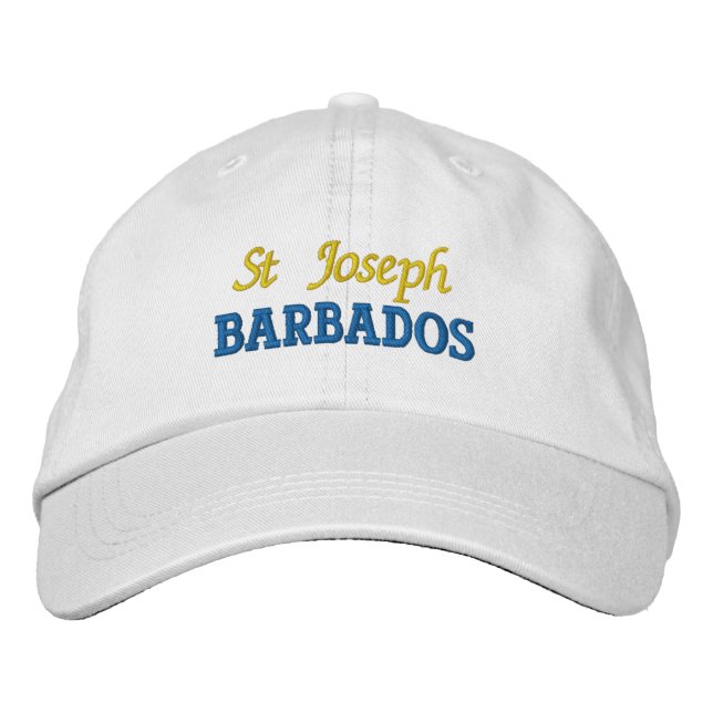 St Joseph, Barbados Embroidered Hat (Front)