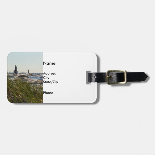 St Joseph Behind Sea Oats Luggage Tag (Front Horizontal)