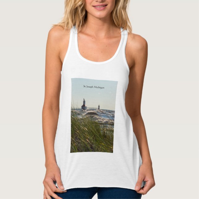 St Joseph Behind Sea Oats Tank Top (Front)