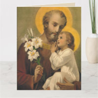 St. Joseph Birthday Card for Special Friend