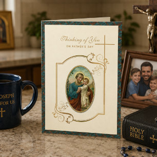 St. Joseph Catholic Father’s Day Thinking of You Card
