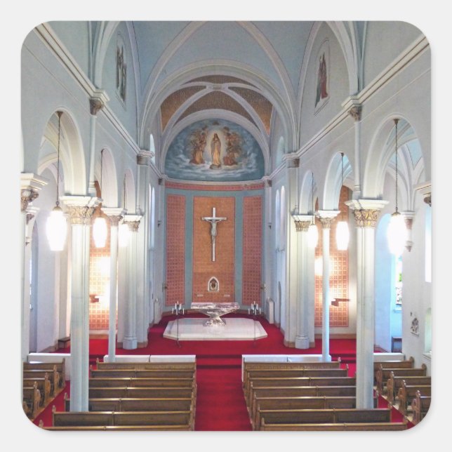St. Joseph Chapel Square Sticker (Front)