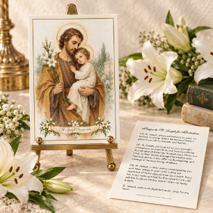 St. Joseph & Child Jesus Protection Prayer Holy