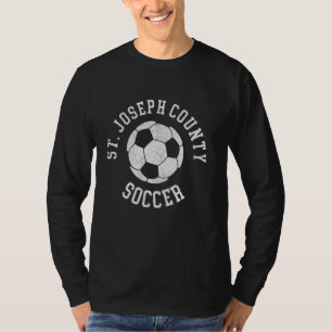 St. Joseph County Soccer Retro Distressed 90's Vin T-Shirt
