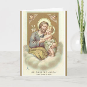 St. Joseph FATHER'S DAY Angels Lily Card
