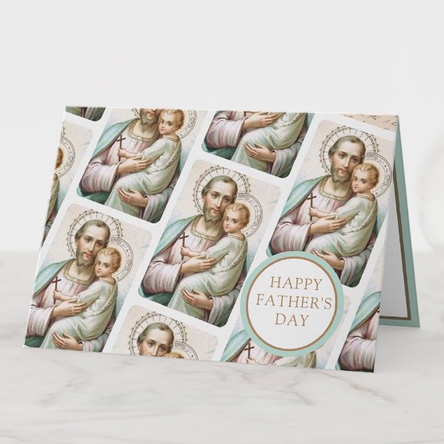 St. Joseph  Fathers Day Catholic Religious  Card (Creator Uploaded)