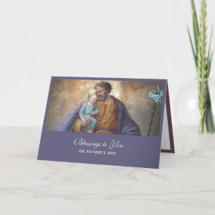 St. Joseph Fathers Day Jesus Religious Card
