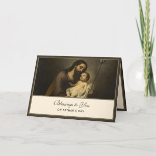 St. Joseph Fathers Day Jesus Religious Card