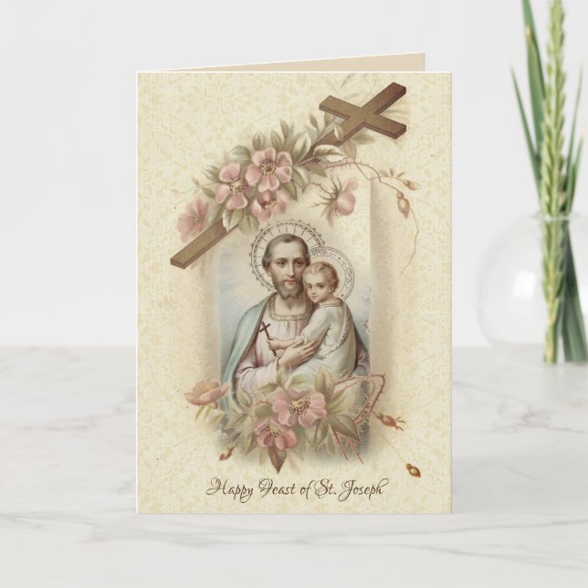 St. Joseph Feast Catholic Prayer Card (Front)