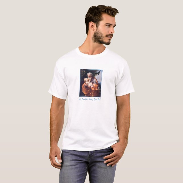 St. Joseph Feast Day with Infant Jesus T-Shirt (Front Full)