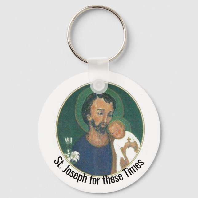 St Joseph for these Times Key Ring (Front)