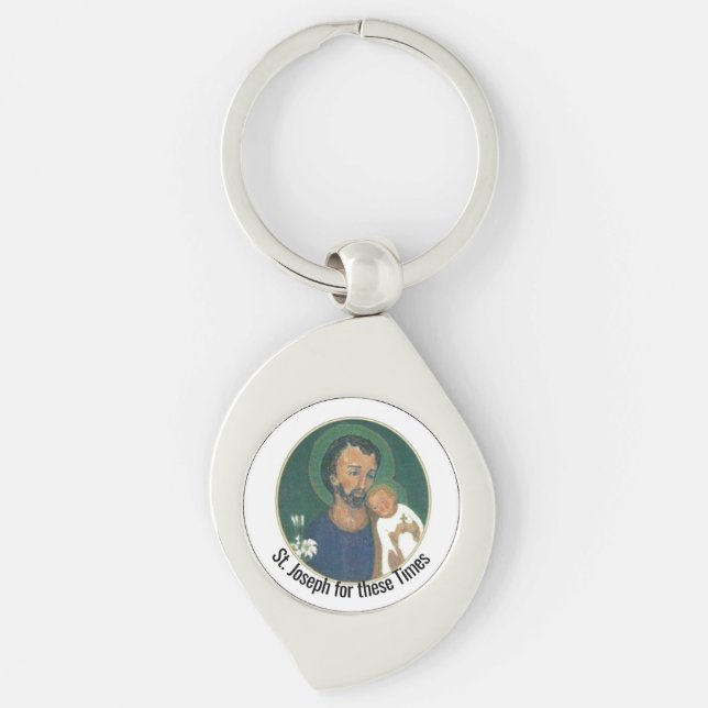 St Joseph for these Times Key Ring (Front)