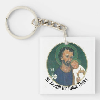 St Joseph for these Times Key Ring