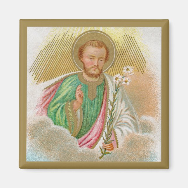 St. Joseph from a ‘Pilgrimage Card’ (Detail; B 01) Magnet (Front)