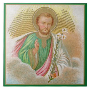 St. Joseph from a ‘Pilgrimage Card’ (Detail; B 01) Tile