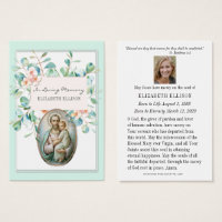 St. Joseph Funeral Memorial Prayer Card