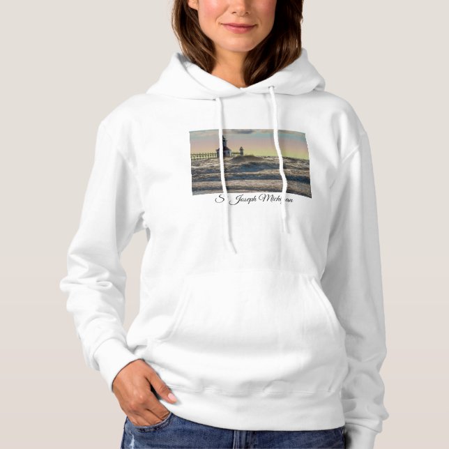 St Joseph Lighthouse Painterly Hoodie (Front)
