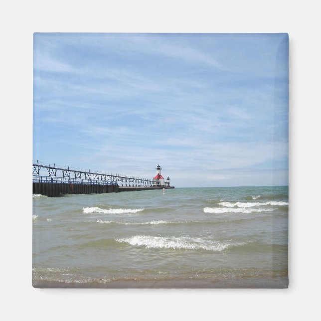 St Joseph Michigan Lighthouse Magnet (Front)