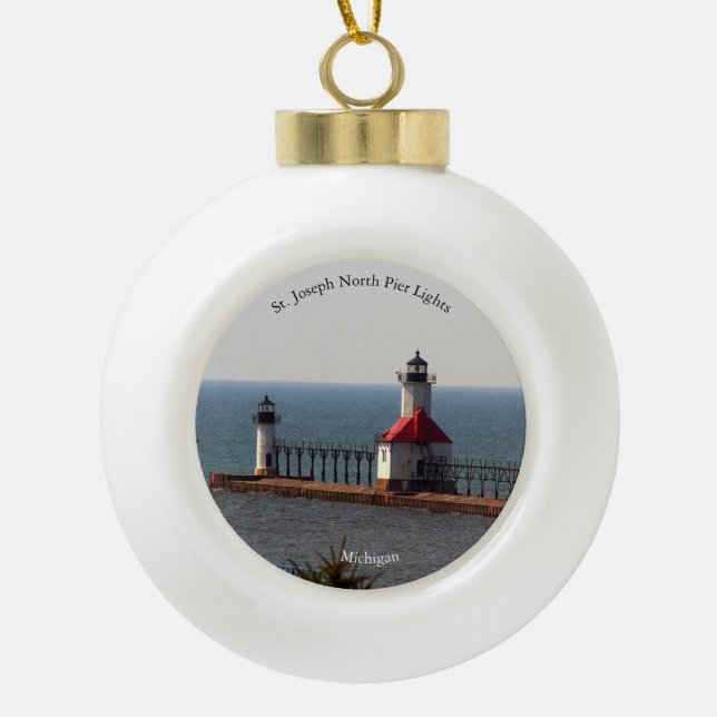 St. Joseph North Pierhead Lights ornament (Front)