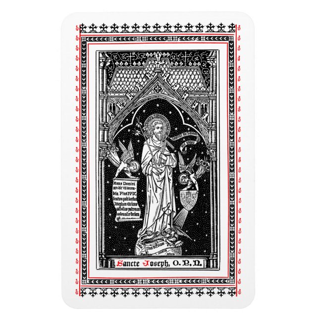 St. Joseph, Patron of the Church (DT 01) Magnet (Vertical)