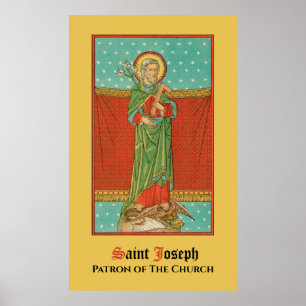 St. Joseph, Protector of the Church (VVP 09) Poster