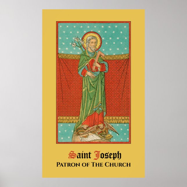 St. Joseph, Protector of the Church (VVP 09) Poster (Front)