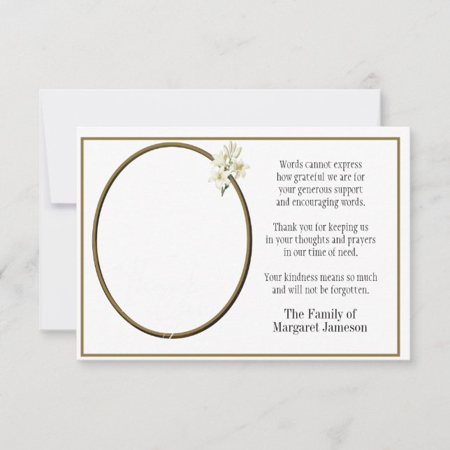 St. Joseph Religious Thank You Condolence (Front)