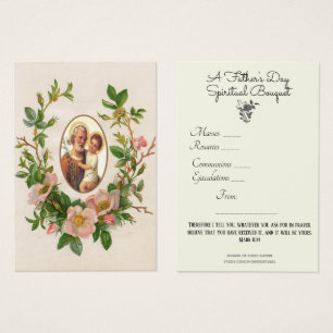 St. Joseph Spiritual Bouquet Prayer Holy Card