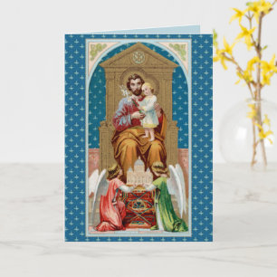 St. Joseph, Toddler CC, Angels with Vatican Model Card