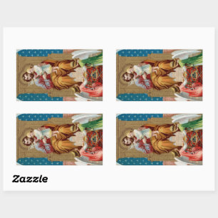 St. Joseph, Toddler CC, Angels with Vatican Model Rectangular Sticker