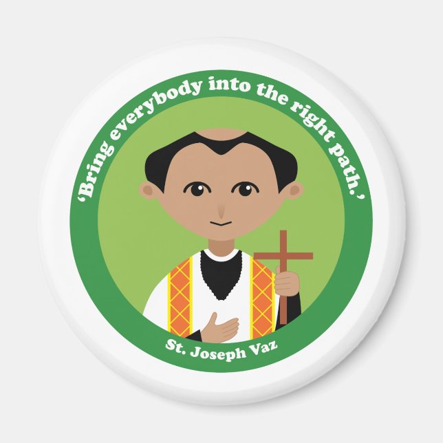 St. Joseph Vaz Magnet (Front)
