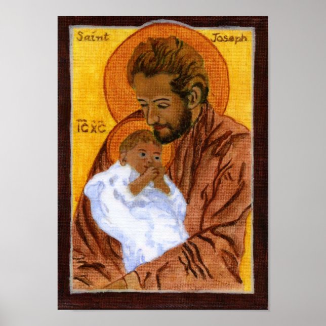 St. Joseph with Border Poster (Front)