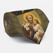 St. Joseph with the  Child Jesus Lily Tie (Rolled)
