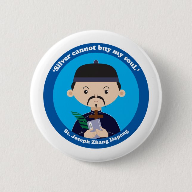 St. Joseph Zhang Dapeng 6 Cm Round Badge (Front)