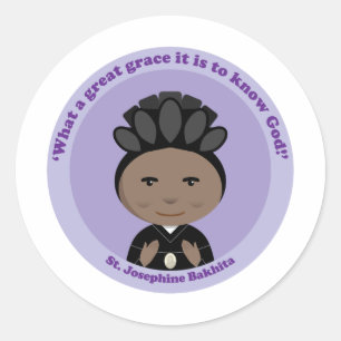 St. Josephine Bakhita Classic Round Sticker
