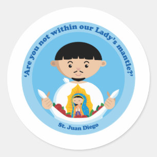 St. Juan Diego Classic Round Sticker