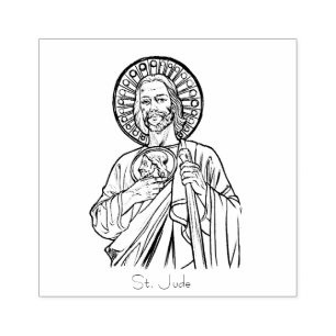St. Jude Catholic Religious Rubber Stamp