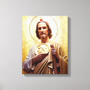 St Jude Thaddeus, patron saint of the impossible. Canvas Print