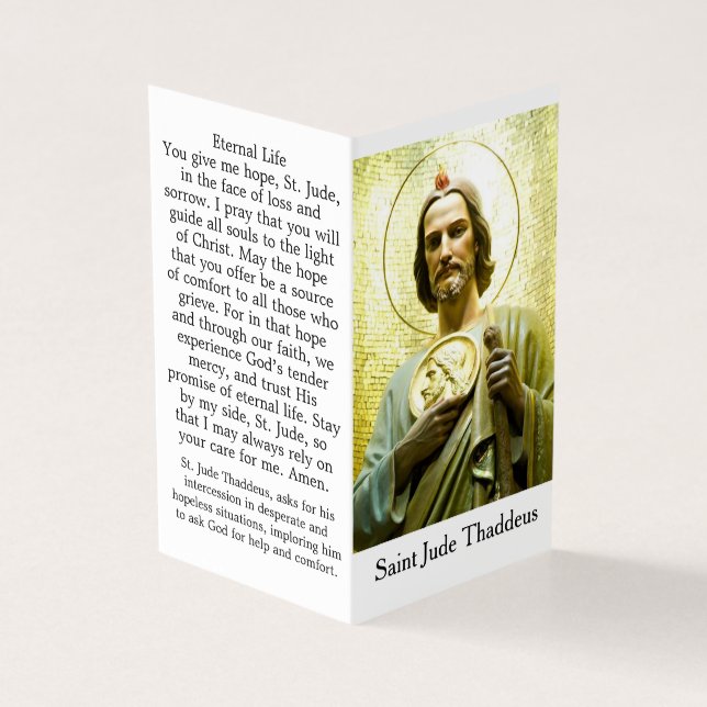 St. Jude Thaddeus Prayer Card (Outside)