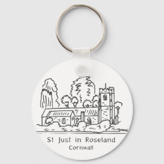 St Just in Roseland church keyring