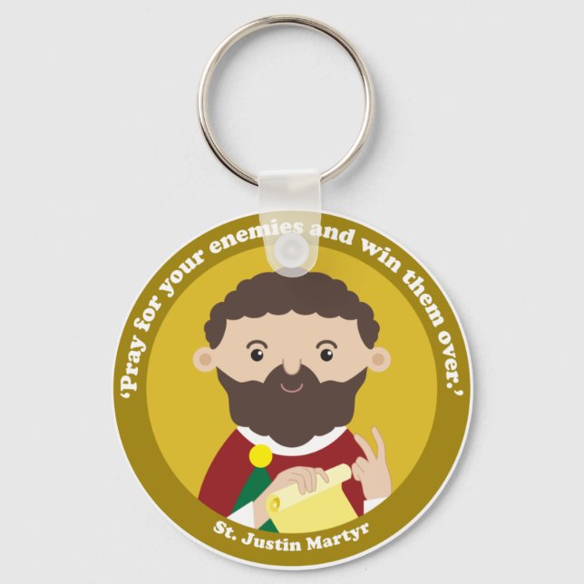 St. Justin Martyr Key Ring (Front)