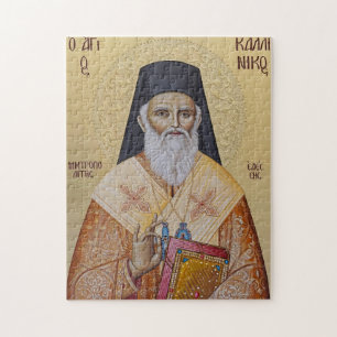 St. Kallinikos of Edessa Orthodox Christian Icon Jigsaw Puzzle